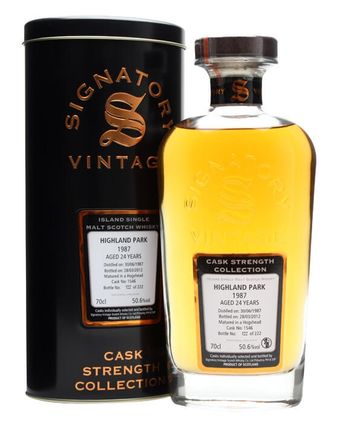 Highland Park 1987 24 år gammal Cask #1546 Signatory Cask Strength Collection