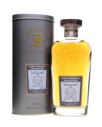 Highland Park 1990 17 år gammal Sherry Cask Signatory