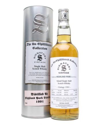 Highland Park 1991 16 år gammal Un chillfiltered Signatory Un-Chillfiltered Collection
