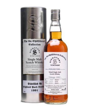 Highland Park 1991 19 år gammal Un Chillfiltered Sherry Signatory Un-Chillfiltered Collection