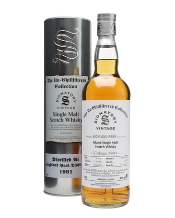Highland Park 1991 20 år gammal Cask #15118 Signatory Un-Chillfiltered Collection