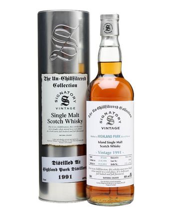 Highland Park 1991 20 år gammal Sherry Butt #15089 Signatory Un-Chillfiltered Collection