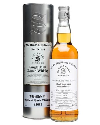 Highland Park 1991 20 år gammal Sherry Butt Signatory Un-Chillfiltered Collection