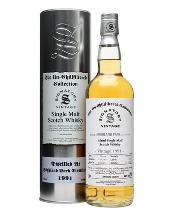Highland Park 1991 21 år gammal Sherry Butt #15121 Signatory Un-chillfiltered Collection