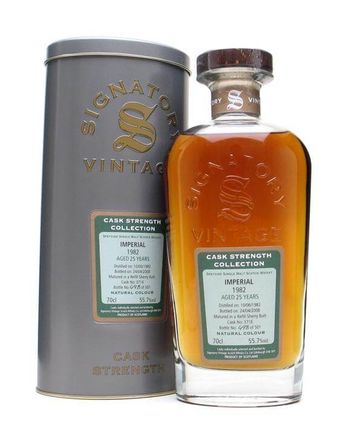Imperial 1982 25 år gammal Sherry Cask 3716 Signatory Cask Strength Collection