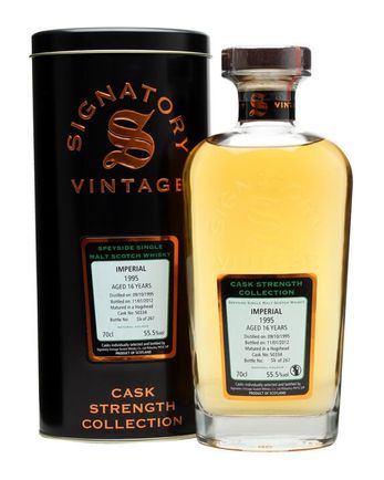 Imperial 1995 16 år gammal Cask #50334 Signatory Cask Strength Collection