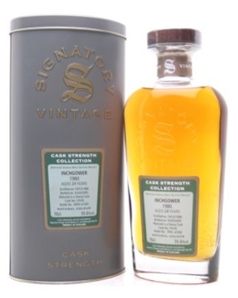 Inchgower 1980 24 år gammal Sherry Cask Signatory
