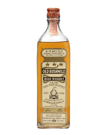 Old Bushmills 9 år gammal Bottled 1930s