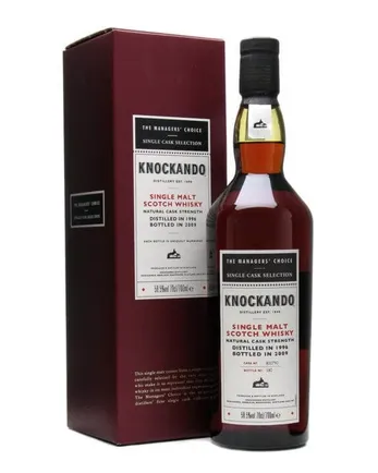 Knockando 1996 12 år gammal Managers Choice Sherry Cask