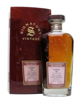 Lochside 1966 40 år gammal Sherry Cask 7535 Signatory Cask Strength Collection