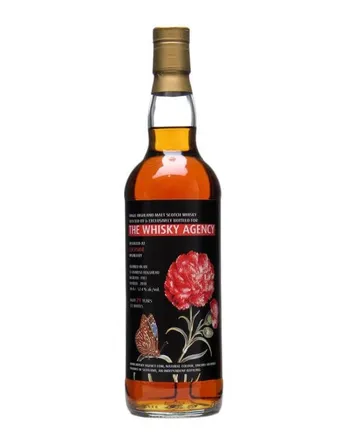 Lochside 1981 29 år gammal The Whisky Agency flowers label