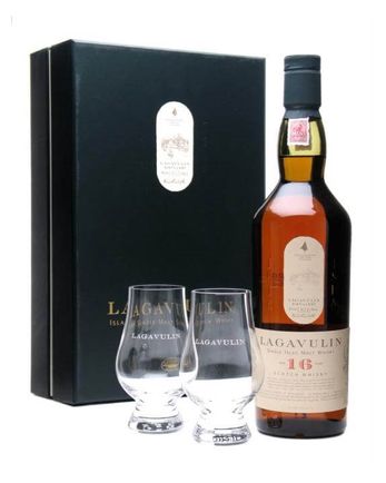 Lagavulin 16 år gammal Glencairn Glass Pack
