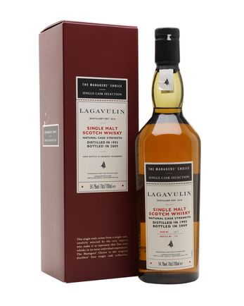 Lagavulin 1993 15 år gammal Managers Choice Sherry Cask