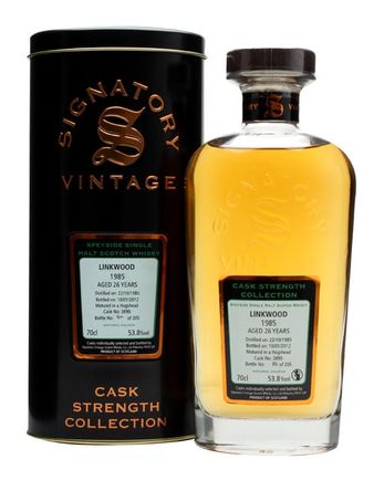 Linkwood 1985 26 år gammal Cask #3890 Signatory Cask Strength Collection