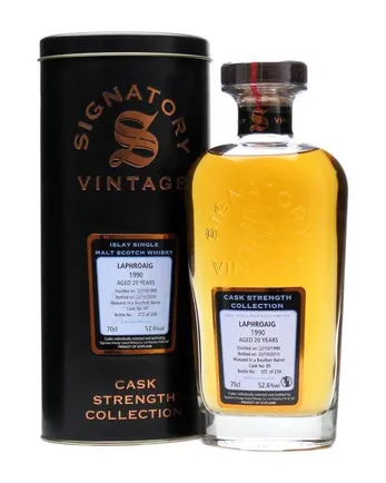 Laphroaig 1990 20 år gammal Cask #85 Signatory Cask Strength Collection