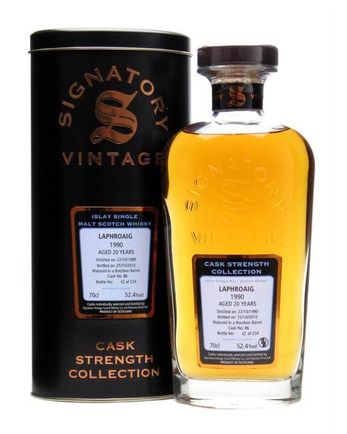 Laphroaig 1990 20 år gammal Cask #86 Signatory Cask Strength Collection