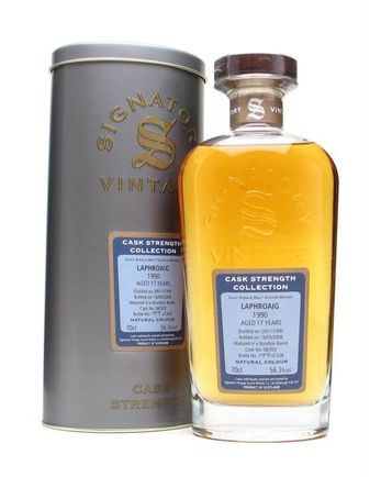 Laphroaig 1990 17 år gammal Bourbon Cask Signatory