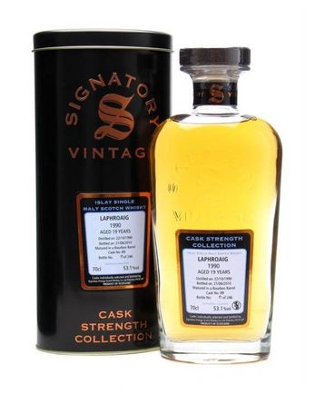 Laphroaig 1990 19 år gammal Cask #89 Signatory Cask Strength Collection