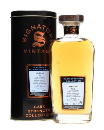 Laphroaig 1995 16 år gammal Cask #48 Signatory Cask Strength Collection
