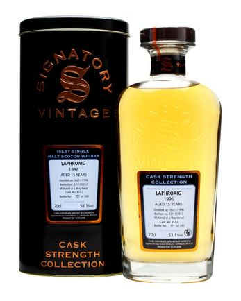 Laphroaig 1996 15 år gammal Cask #8512 Signatory Cask Strength Collection