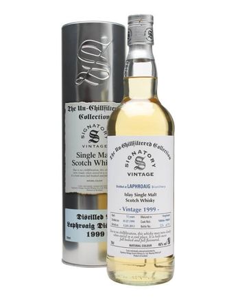 Laphroaig 1999 12 år gammal Casks #700046 9 Signatory Un-Chillfiltered Collection