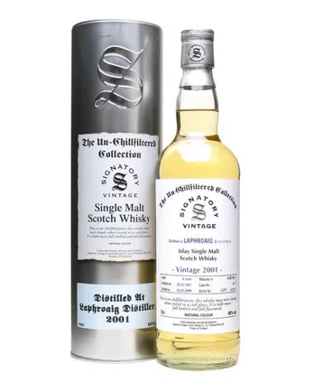 Laphroaig 2001 8 år gammal Signatory Un-Chillfiltered Collection