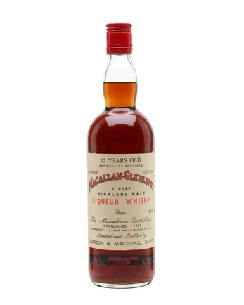 Macallan Glenlivet 12 år gammal Bottled 1960s G M Gordon & Macphail