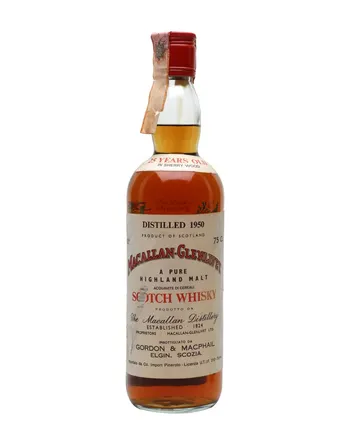 Macallan Glenlivet 1950 25 år gammal Gordon & Macphail
