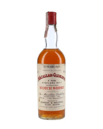 Macallan Glenlivet 33 år gammal Bottled 1970s Gordon & Macphail