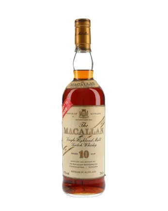 Macallan 10 år gammal Full Proof Bottled 1980s
