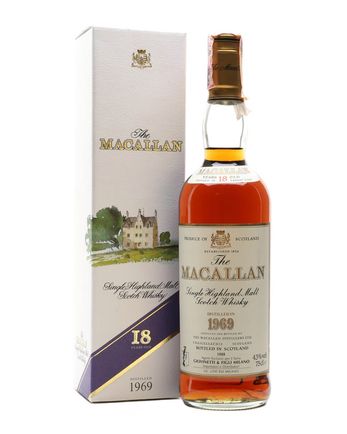 Macallan 1969 18 år gammal Vintage Label