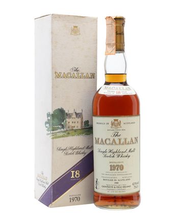 Macallan 1970 18 år gammal Vintage Label