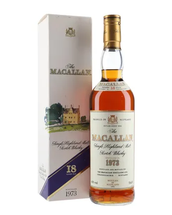Macallan 1973 18 år gammal Vintage Label