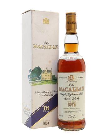Macallan 1974 18 år gammal Vintage Label
