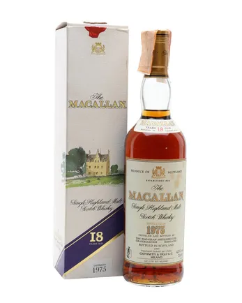 Macallan 1975 18 år gammal Vintage Label