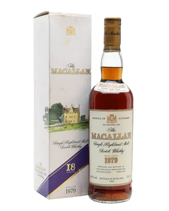 Macallan 1979 18 år gammal Vintage Label