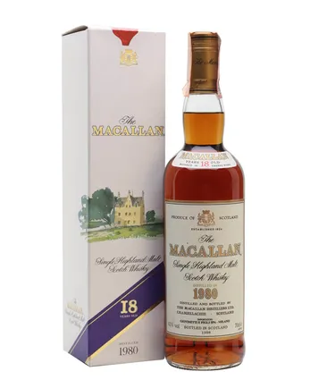Macallan 1980 18 år gammal Vintage Label