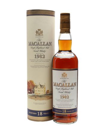 Macallan 1982 18 år gammal Vintage Label