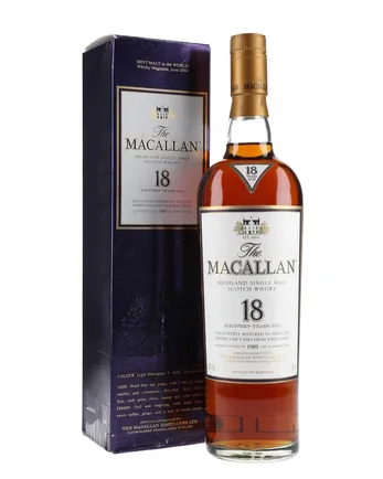 Macallan 1989 18 år gammal Sherry Oak