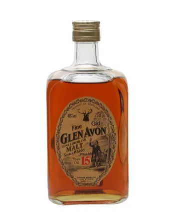 Glen Avon 15 år gammal Bottled 1980s Sestante