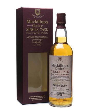 Millburn 1981 25 år gammal Sherry Wood Mackillop's
