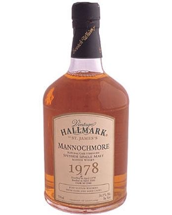 Mannochmore 1978 22 år gammal Vintage Hallmark
