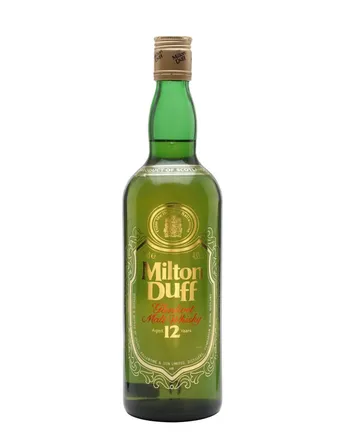 Miltonduff 12 år gammal Screen Printed Label