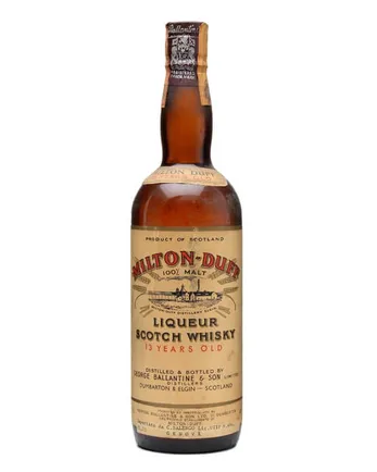 Miltonduff 13 år gammal Liqueur Whisky Bottled 1950s