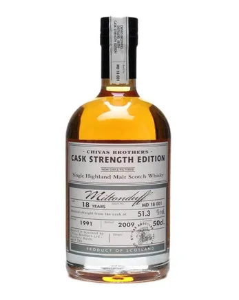 Miltonduff 1991 18 år gammal Cask Strength Edition