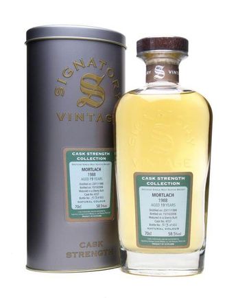 Mortlach 1988 19 år gammal Signatory Cask Strength Collection