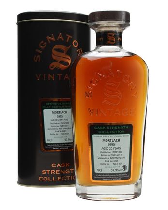 Mortlach 1990 20 år gammal Cask #6069 Signatory Cask Strength Collection