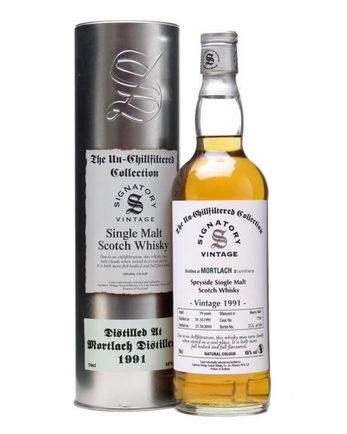Mortlach 1991 19 år gammal Sherry Butt #7710 Signatory Un-Chillfiltered Collection