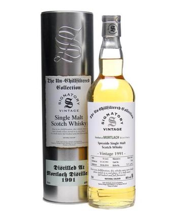 Mortlach 1991 18 år gammal Sherry Butt Un Chillfiltered Signatory Un-Chillfiltered Collection