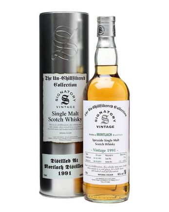 Mortlach 1991 20 år gammal Un Chillfiltered Signatory Un-Chillfiltered Collection